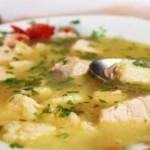 Суп рыбный с сырными клецками – рецепт с фото