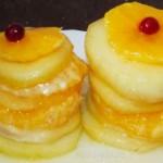 Фруктовый десерт — апельсины и яблоки в карамели