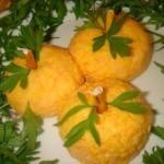 Праздничная закуска «Чесночные мандарины» – рецепт с фото