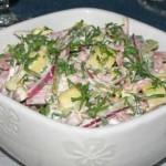 Салат с колбасой «Старый Мюнхен» – рецепт с фото